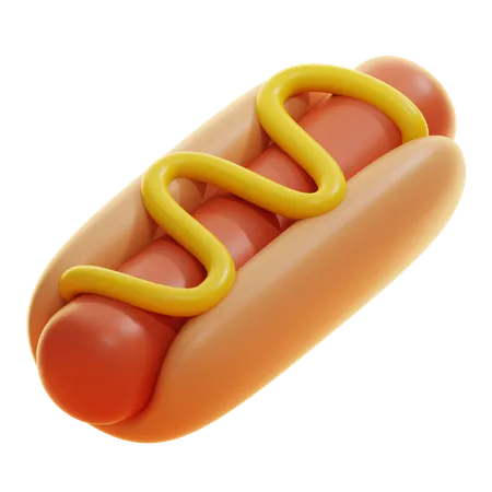 Cachorro-quente  3D Icon