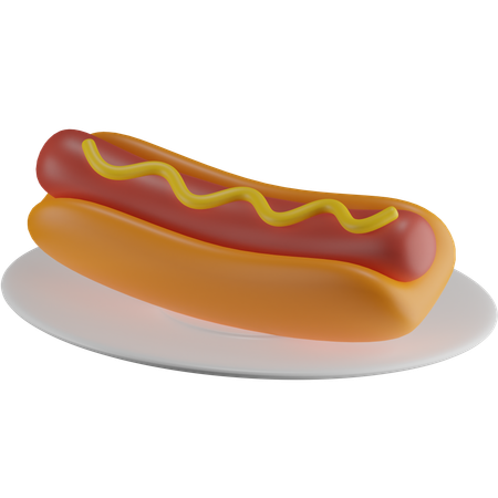 Cachorro-quente  3D Icon