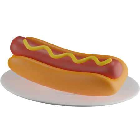 Cachorro-quente  3D Icon