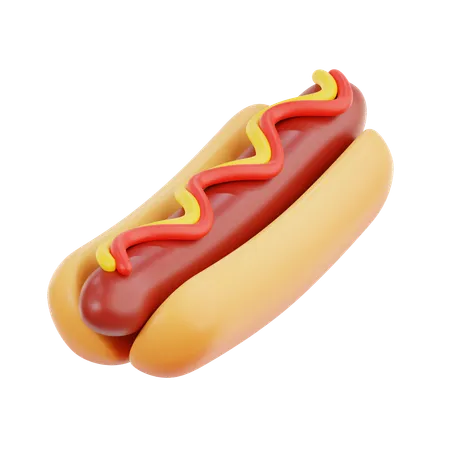 Cachorro-quente  3D Icon