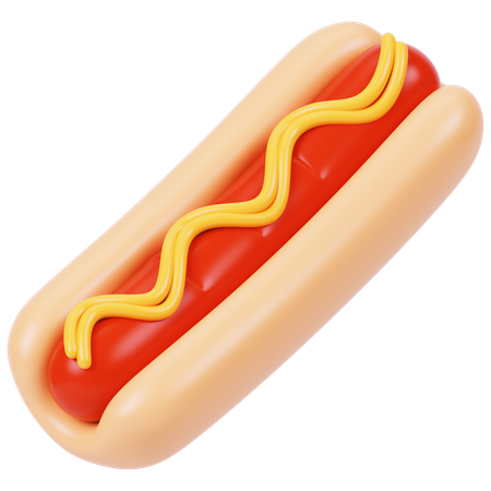 Cachorro-quente  3D Icon