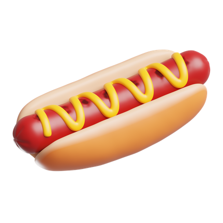 Cachorro-quente  3D Icon