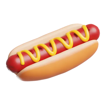 Cachorro-quente  3D Icon