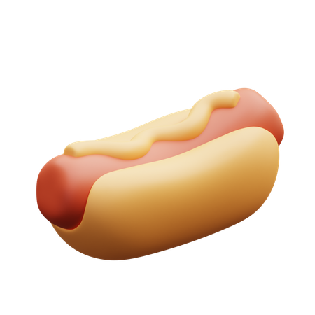 Cachorro-quente  3D Icon