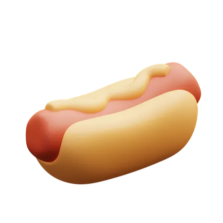 Cachorro-quente  3D Icon
