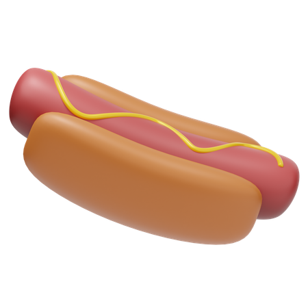 Cachorro-quente  3D Icon