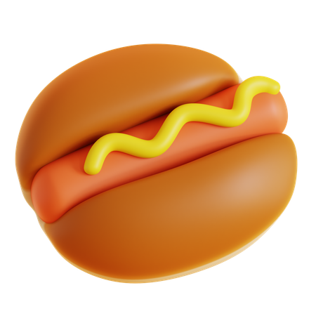 Cachorro-quente  3D Icon
