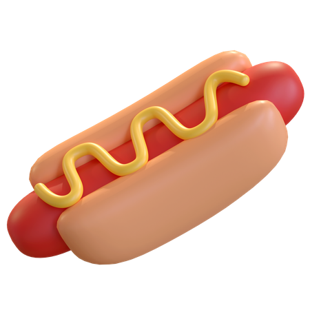 Cachorro-quente  3D Icon