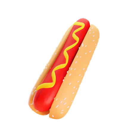 Cachorro-quente  3D Icon