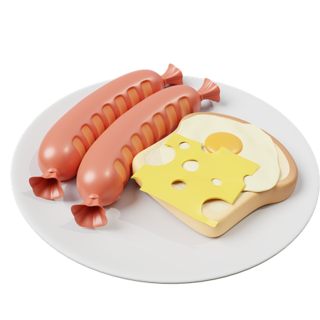 Cachorro-quente  3D Icon