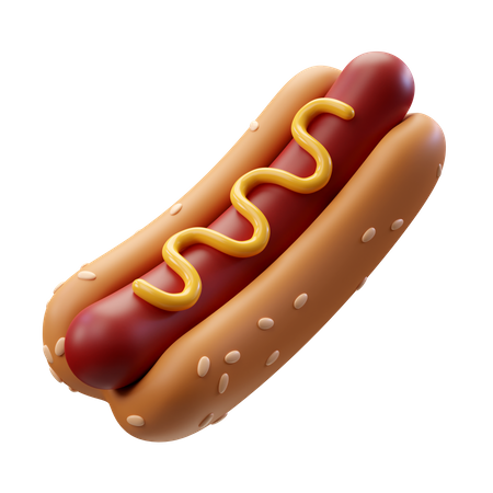 Cachorro-quente  3D Icon