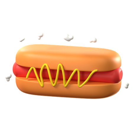 Cachorro-quente  3D Icon