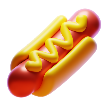 Cachorro-quente  3D Icon