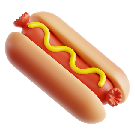 Cachorro-quente  3D Icon