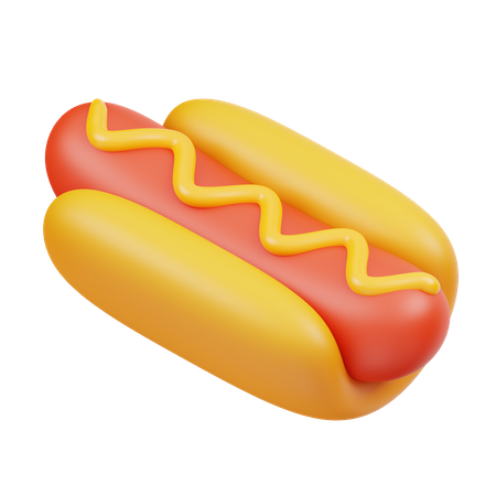 Cachorro-quente  3D Icon