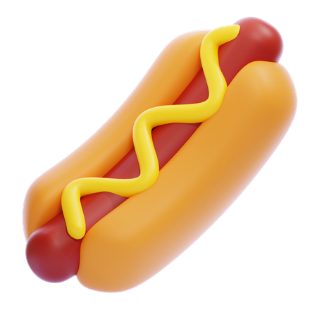 Cachorro-quente  3D Icon