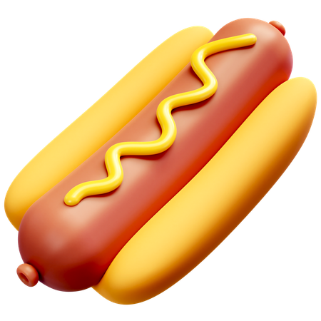 Cachorro-quente  3D Icon