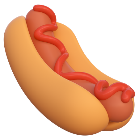 Cachorro-quente  3D Icon