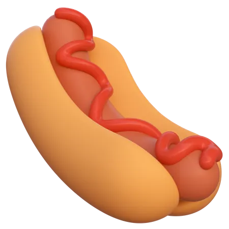 Cachorro-quente  3D Icon