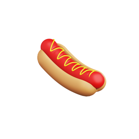 Cachorro-quente  3D Icon