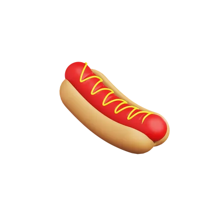 Cachorro-quente  3D Icon