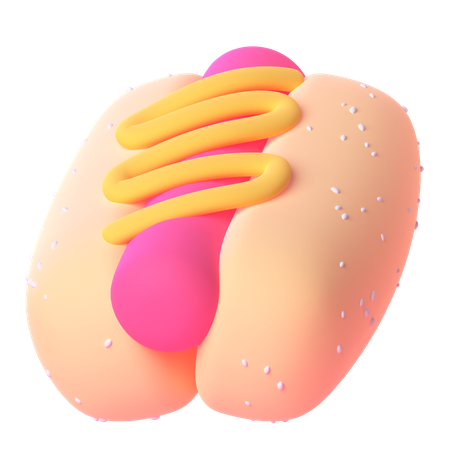 Cachorro-quente  3D Icon