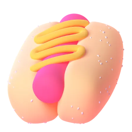 Cachorro-quente  3D Icon
