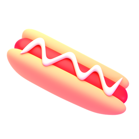 Cachorro-quente  3D Icon