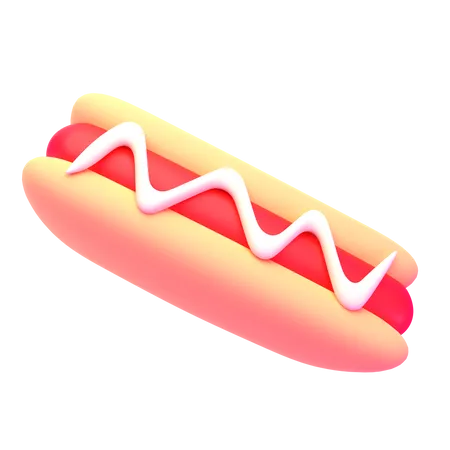 Cachorro-quente  3D Icon