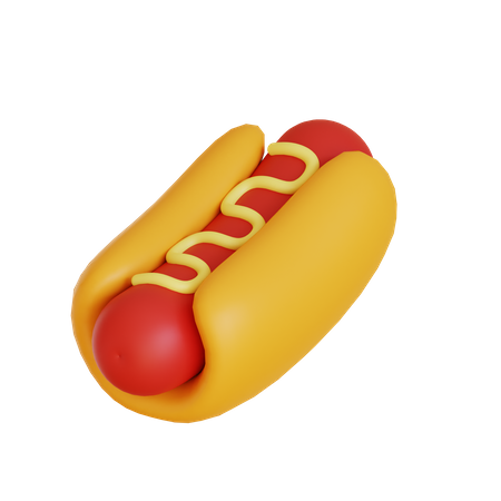 Cachorro-quente  3D Icon