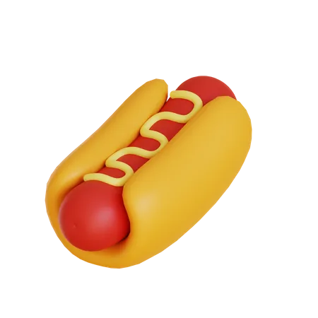 Cachorro-quente  3D Icon