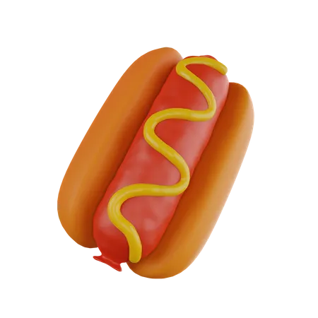 Cachorro-quente  3D Icon