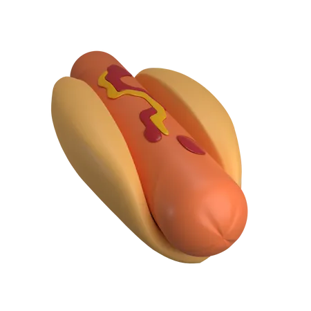 Cachorro-quente  3D Icon