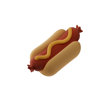 Cachorro-quente  3D Icon