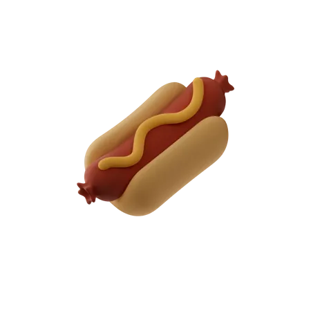 Cachorro-quente  3D Icon