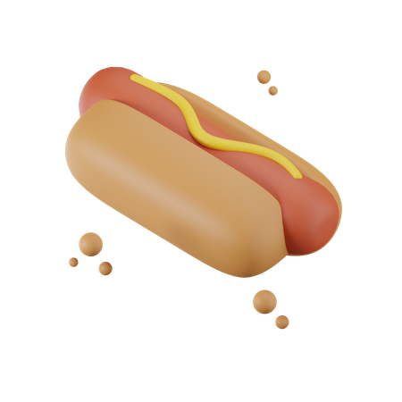 Cachorro-quente  3D Icon