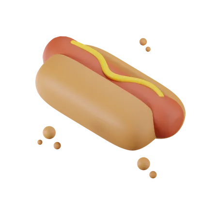 Cachorro-quente  3D Icon