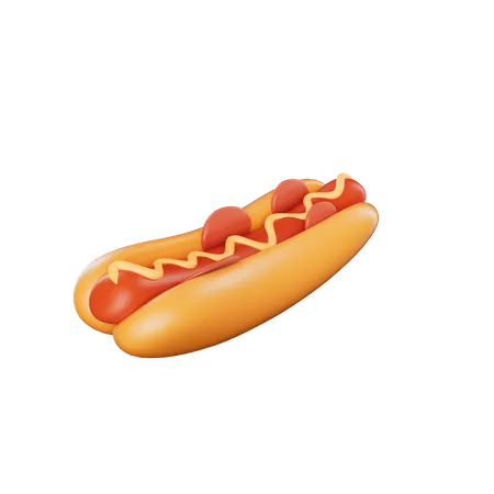 Cachorro-quente  3D Icon