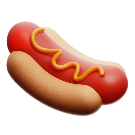 Cachorro-quente  3D Icon