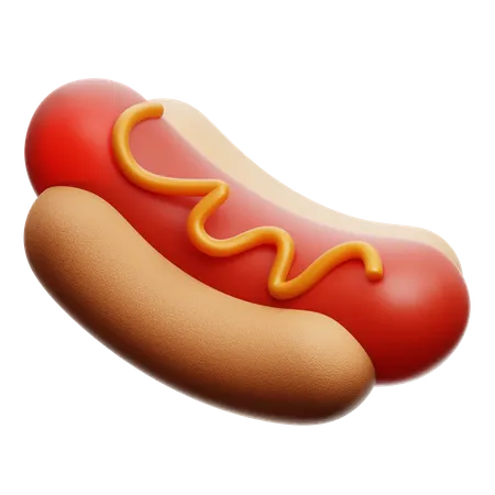 Cachorro-quente  3D Icon