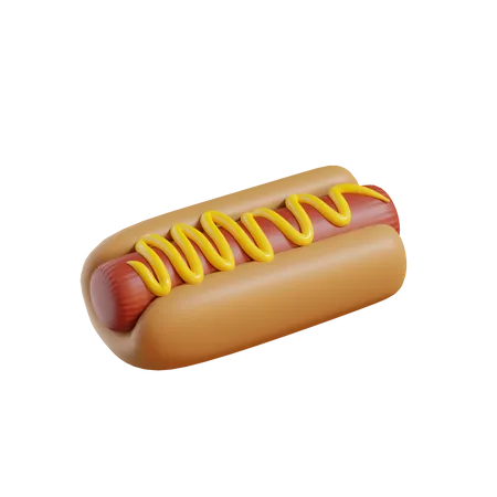 Cachorro-quente  3D Icon