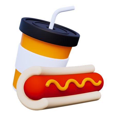 Cachorro-quente  3D Icon