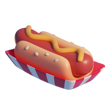 Cachorro-quente  3D Icon