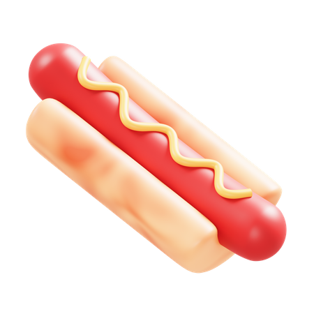 Cachorro-quente  3D Icon