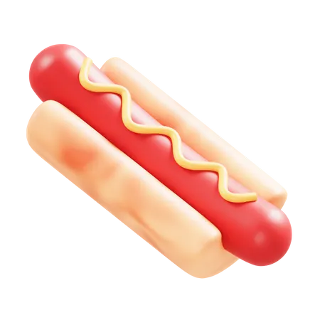 Cachorro-quente  3D Icon