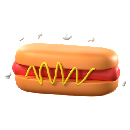 Cachorro-quente  3D Icon