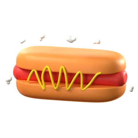 Cachorro-quente  3D Icon