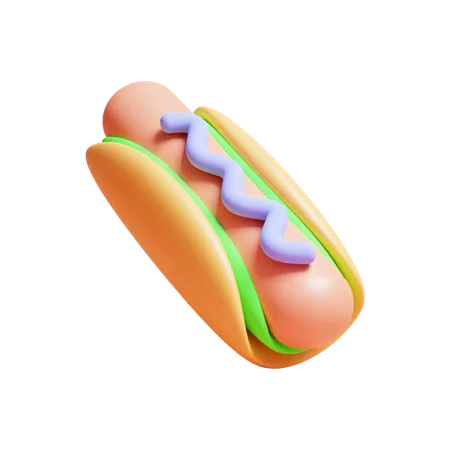 Cachorro-quente  3D Icon