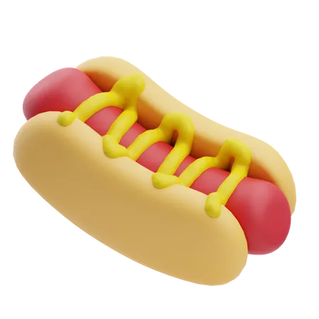 Cachorro-quente  3D Icon