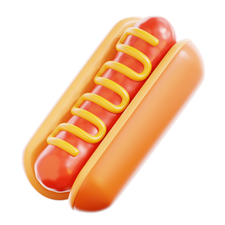 Cachorro-quente  3D Icon